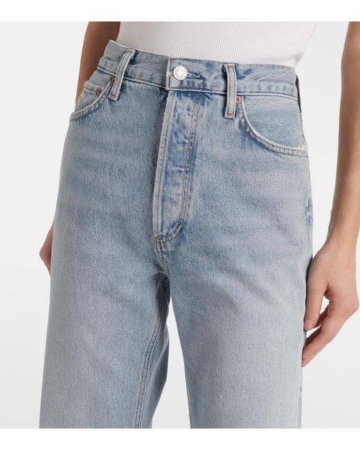 Agolde Blue 90S Pinch Waist Straight Jeans