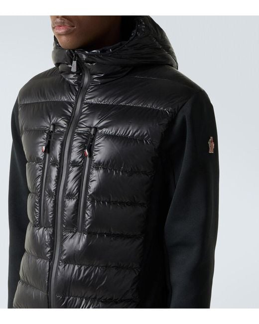 Moncler Black Down-Paneled Jacket for men