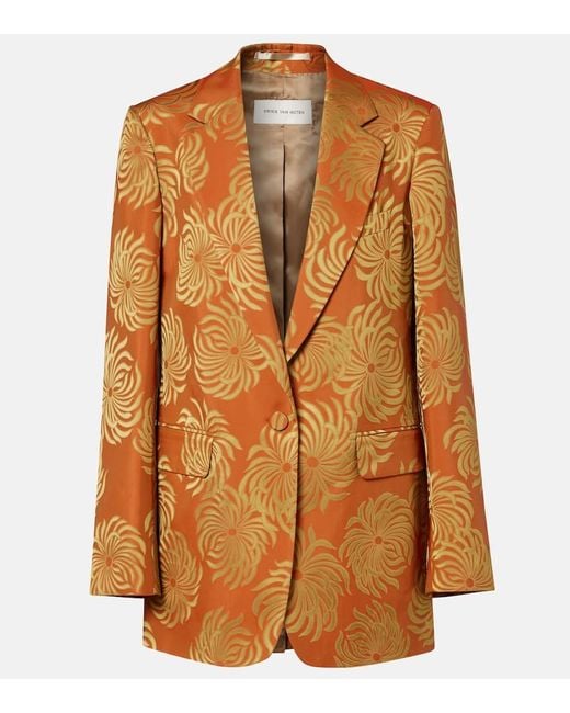 Blazer di Dries Van Noten in Brown