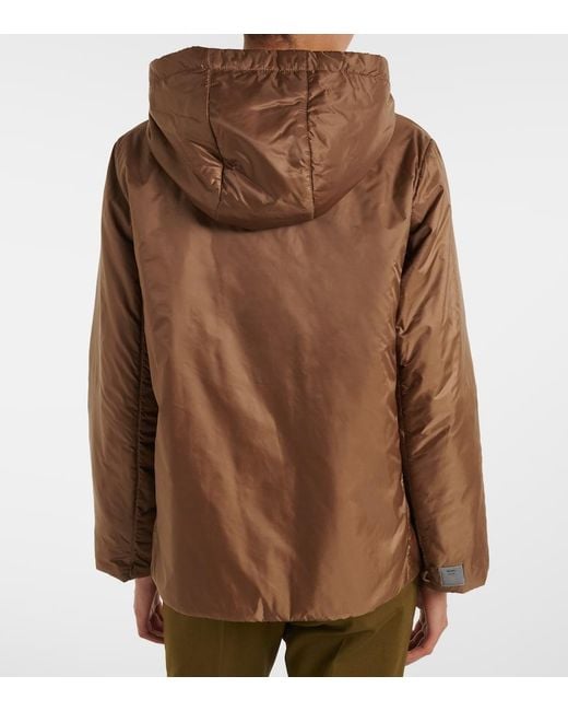 Max Mara Brown The Cube Hooded Jacket