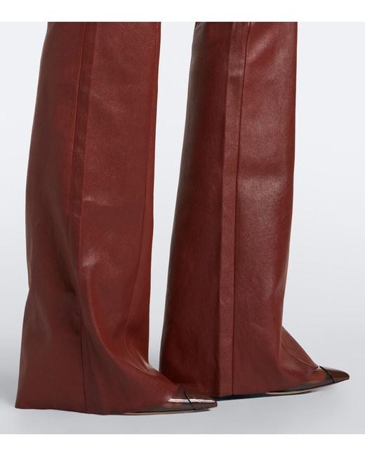 Stouls Gege Leather Flared Pants