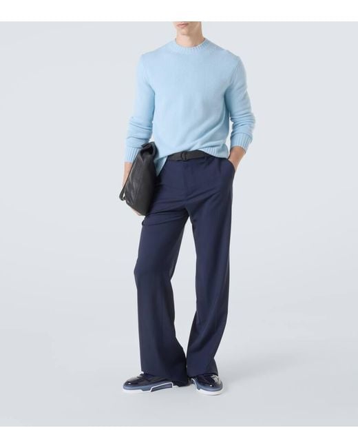 Christian Louboutin Verzierte Sneakers Astrocool Aus Leder in Blue für Herren