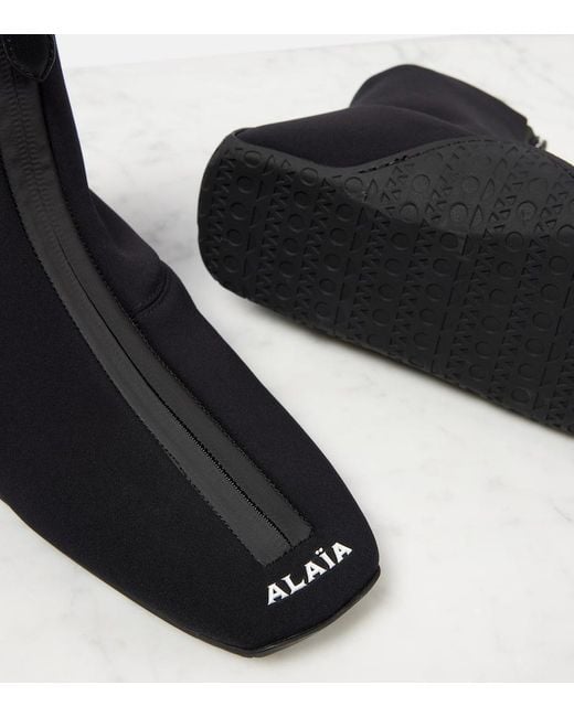 Alaïa Black Neoprene Sneakers