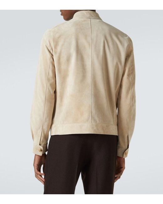 Thom Sweeney Natural Suede Blouson for men