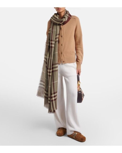 Burberry Brown Urchin Shearling-Lined Suede Clogs