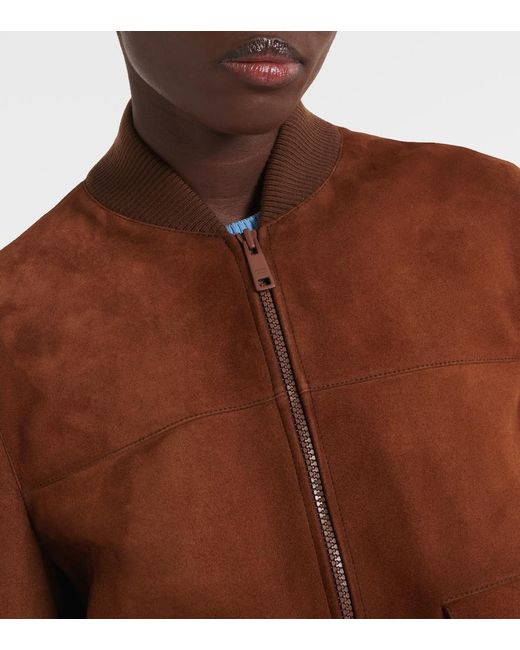 Prada Brown Suede Blouson