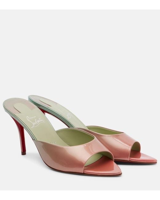 Christian Louboutin Pink Miss Z Leather Sandals