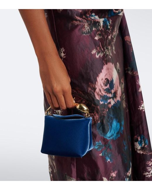 Borsa Bloom Micro di Erdem in Blue