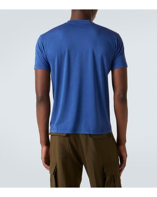 Tom Ford Blue Jersey T-Shirt for men