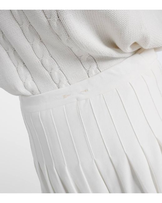 Minifalda Pasadena Cher de algodon The Upside de color White
