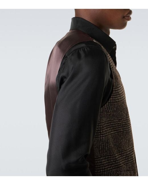 Dolce & Gabbana Brown Checked Pattern Vest for men