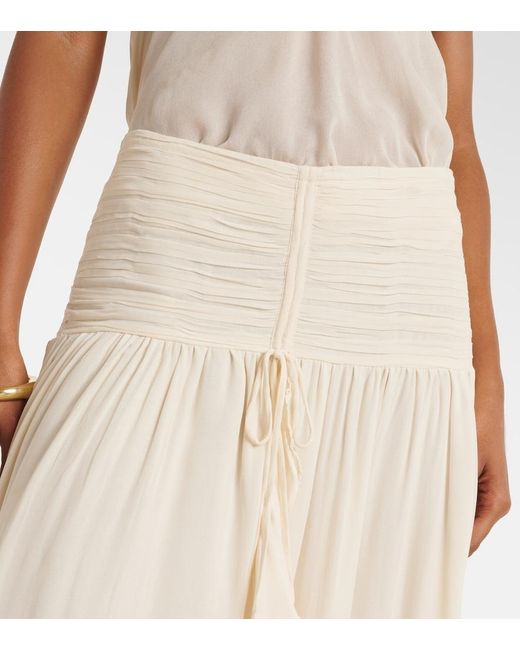 Poupette White Neree Ruffled Maxi Skirt