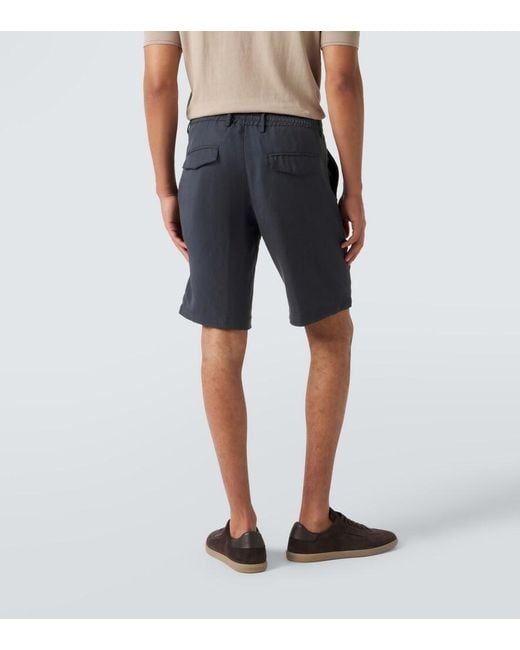 Eleventy Blue Bermuda Shorts for men