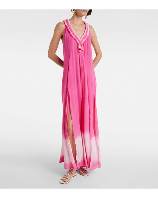 Robe longue Nava Poupette en coloris Pink