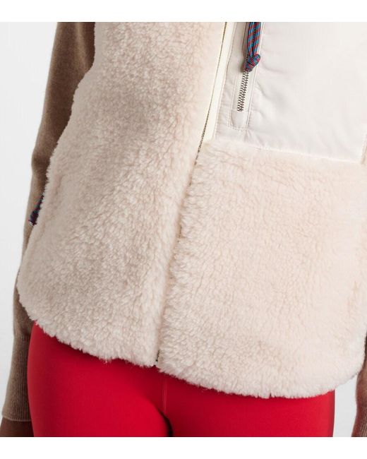 Tory Burch Natural Zip-Up Vest