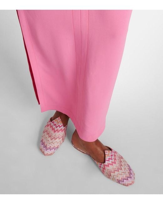 Missoni Pink Zigzag Mules