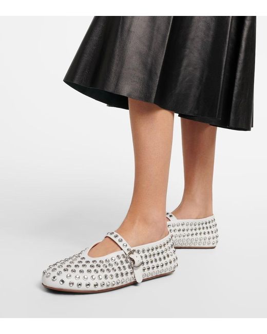 Alaïa White Ballerina Flat