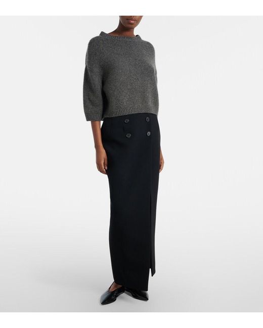 Khaite Gray Sabina Cashmere Sweater