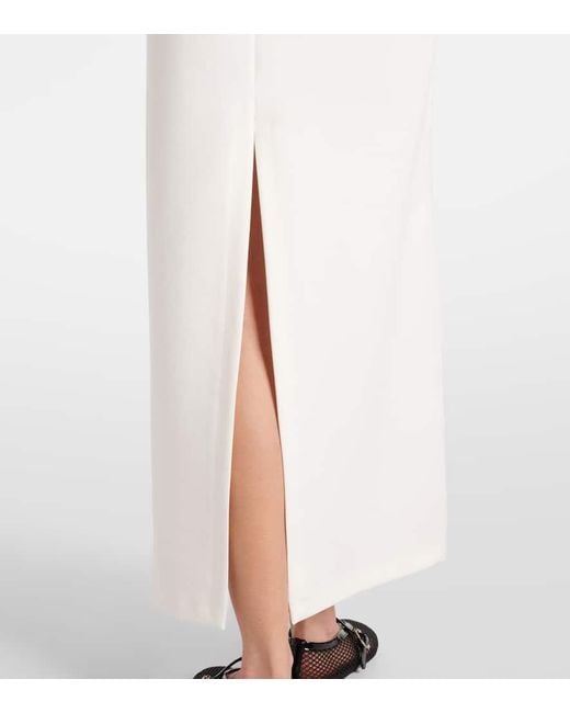 Wardrobe NYC White Cotton-Blend T-Shirt Dress