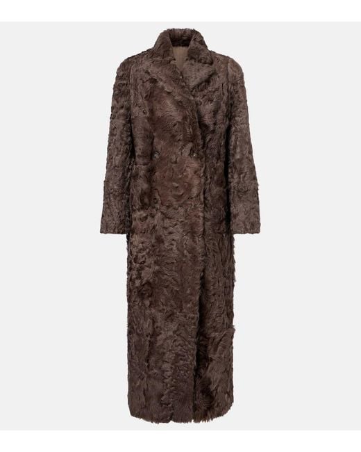 Brunello Cucinelli Brown Shearling Coat