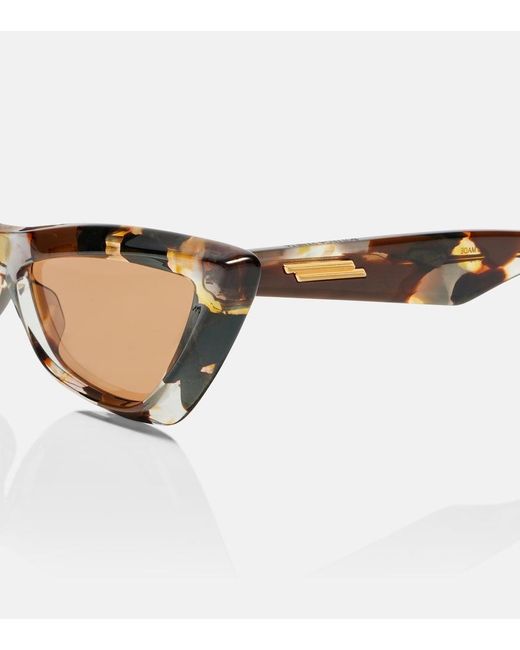 Bottega Veneta Brown Reace Cat-Eye Sunglasses