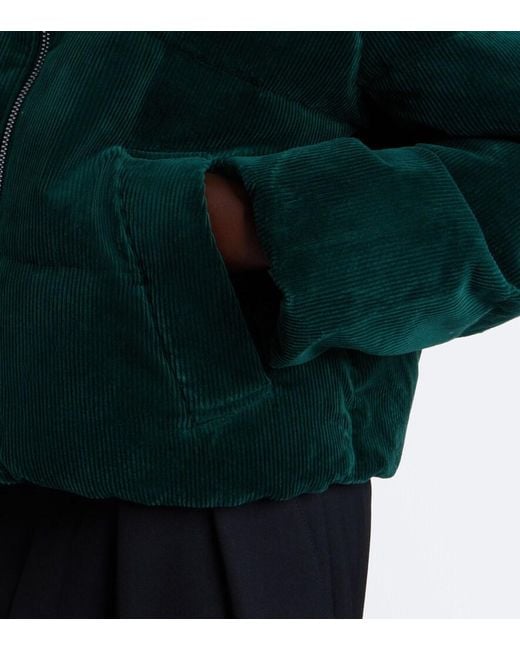 Polo Ralph Lauren Green Cotton Corduroy Down Jacket