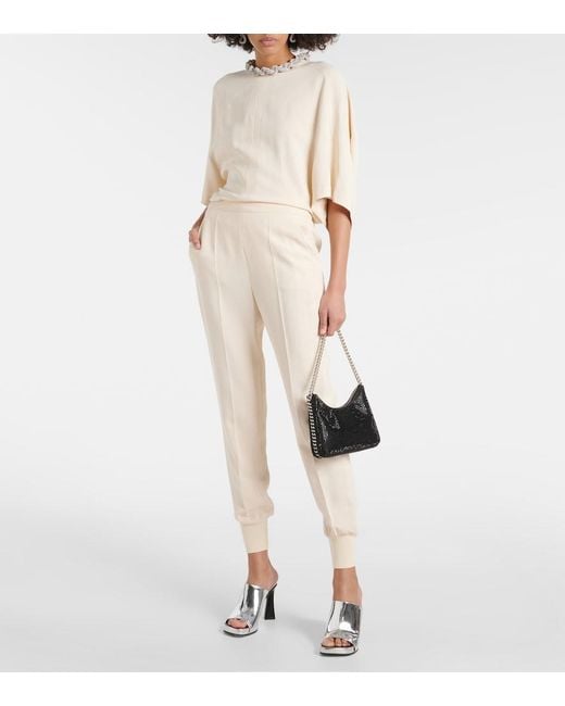Stella McCartney Natural Jersey Sweatpants
