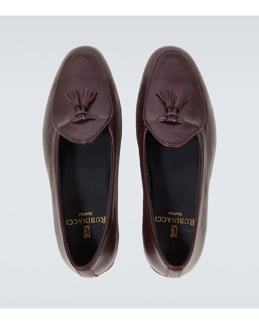 Mocasines Marphy De Piel Con Borlas Rubinacci de hombre de color Brown