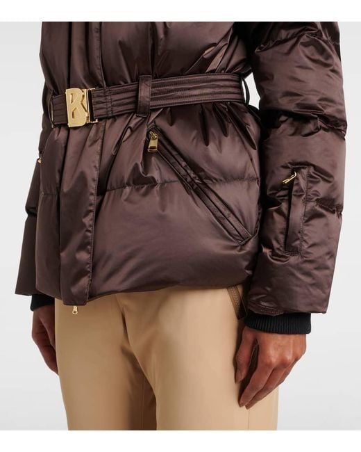 Giacca Da Sci Selma Con Cintura di Bogner in Brown