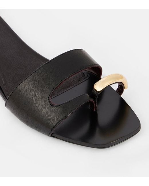 Tory Burch Black Leather Sandals