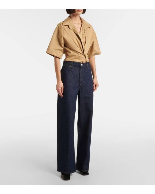 Citizens of Humanity Blue Ayla High-Rise Wide-Leg Jeans
