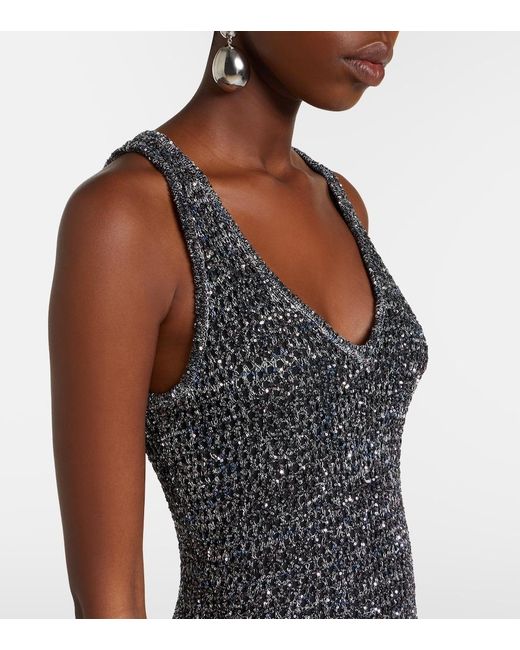 Missoni Gray Sequined Lame Gown