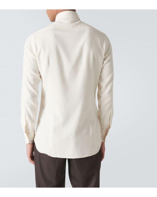 Camisa oxford de algodon Lardini de hombre de color White