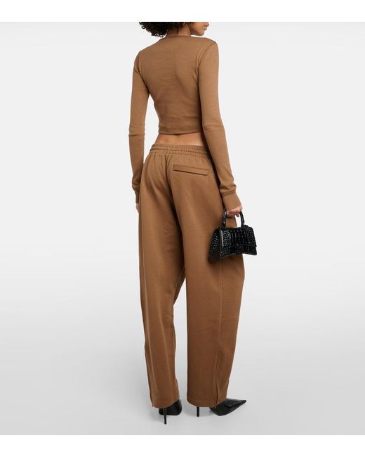Wardrobe NYC Brown X Hailey Bieber Cotton Jersey Track Pants