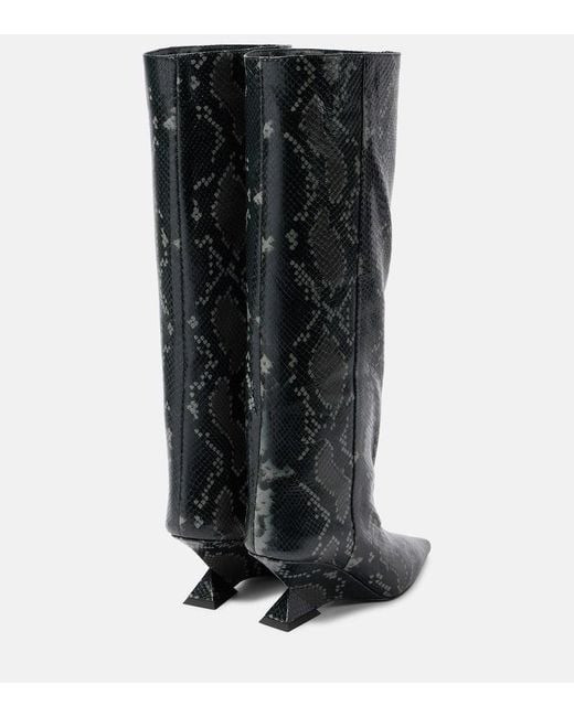Botas Altas Cheope 60 De Piel The Attico de color Black