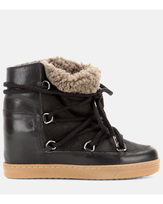 Isabel Marant Black Toile Nowles Ankle Boots