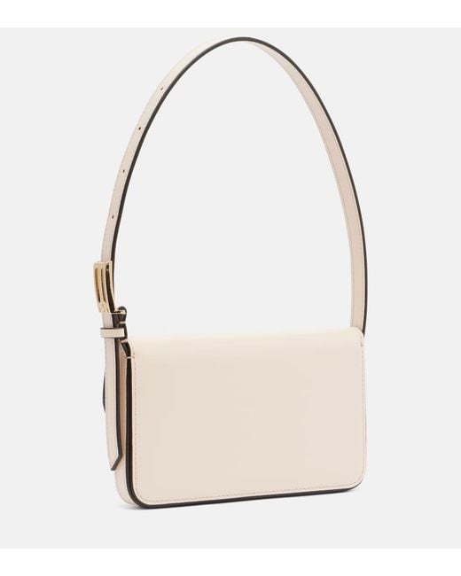 Victoria Beckham Natural Dorian Mini Leather Shoulder Bag