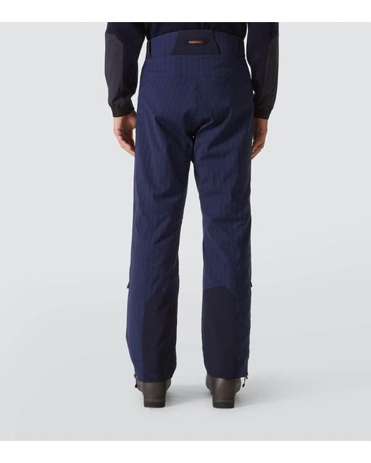 Sease Blue Indren Wool-Blend Ski Pants for men