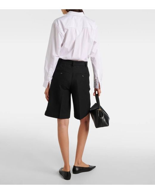Totême  Black Bermuda-Shorts