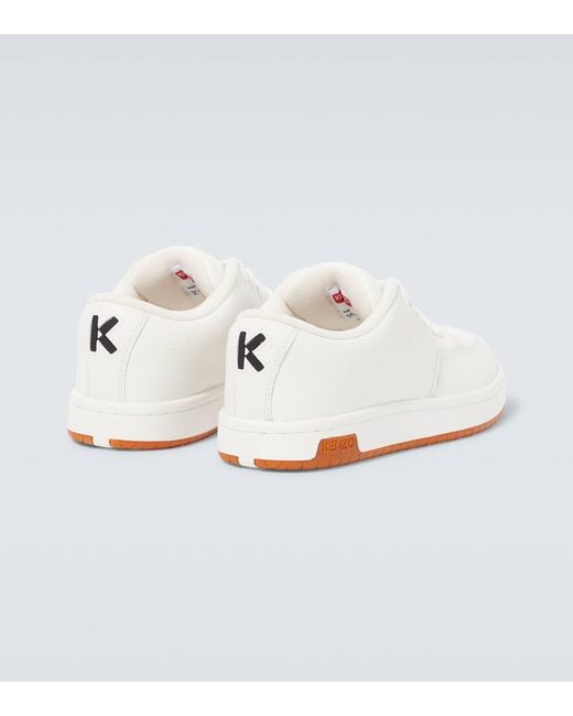 KENZO Sneakers Dome Aus Leder in White für Herren