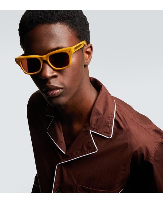 Jacques Marie Mage Brown Dealan 53 Square Sunglasses for men