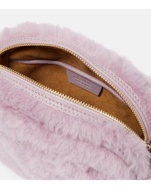 Max Mara Purple Small Teddy Camera Bag