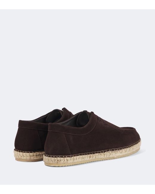 Frescobol Carioca Brown Rodolfo Wallabee Suede Shoes for men