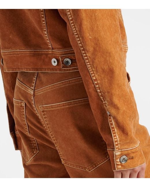 Rabanne Orange Denim Jacket