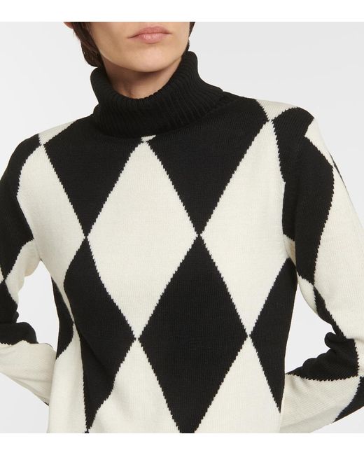 Perfect Moment Black Diamond Wool Turtleneck Sweater
