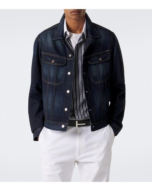 Tom Ford Blue Icon Denim Jacket for men
