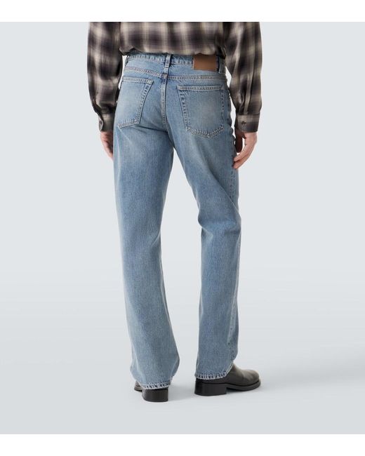 Our Legacy Blue Slate Cut Straight Jeans for men