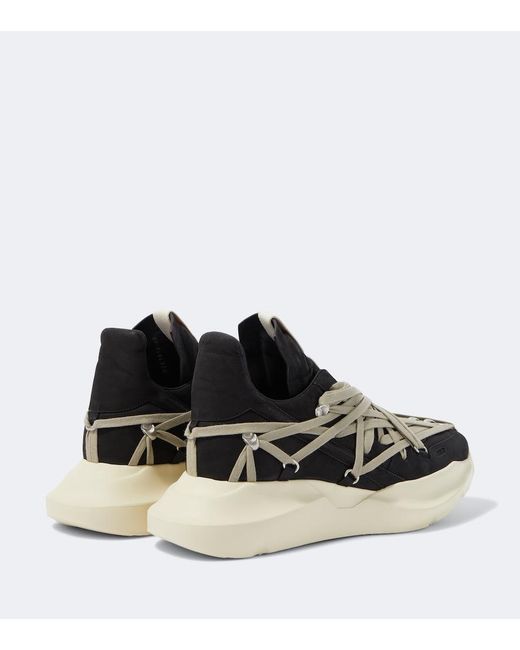 Rick Owens Black Megalace Sneakers for men