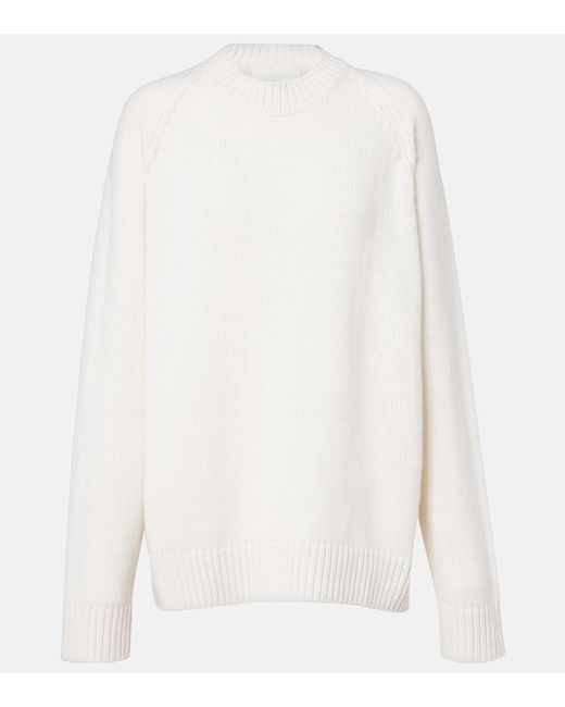 Lisa Yang White Pullover Anine Aus Kaschmir