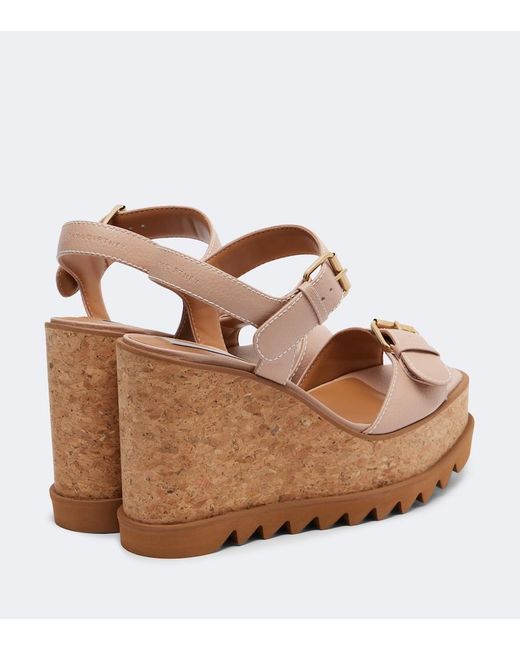 Stella McCartney Brown Sneak-Elyse Platform Sandals